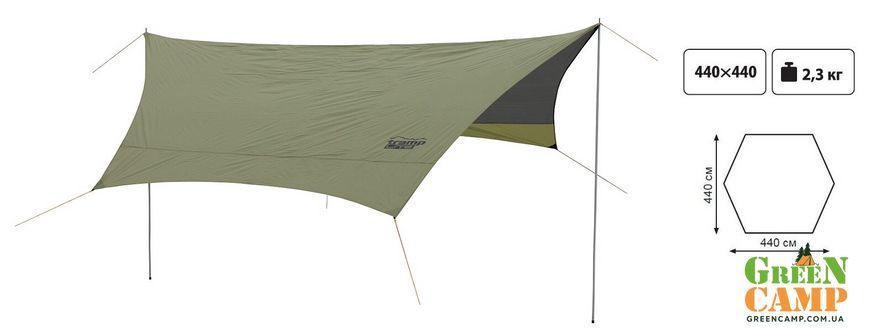 Тент зі стійками Tramp Lite Tent green UTLT-034 UTLT-034 фото