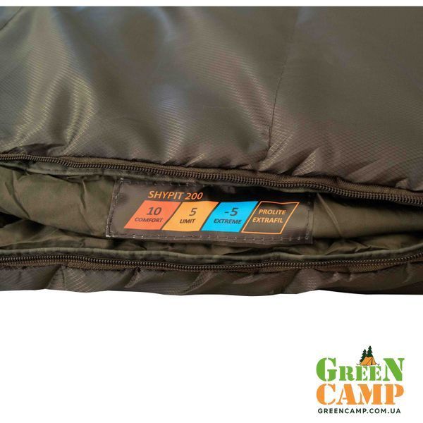 Спальний мішок Tramp Shypit 200 ковдра з капюш лівий olive 220/80 UTRS-059R-L UTRS-059R-R фото
