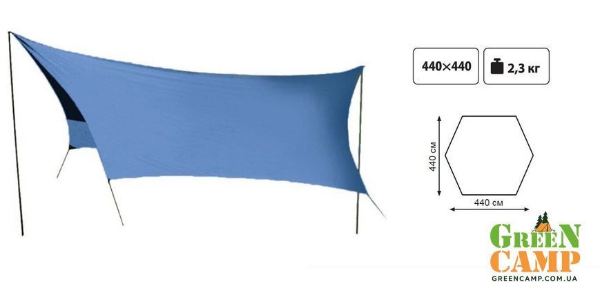 Тент со стойками Tramp Lite Tent blue TLT-036 фото
