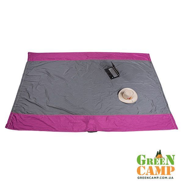 Гамак GreenCamp "VOYAGE", 300х200см, сірий/вишневий GC-GK5 фото