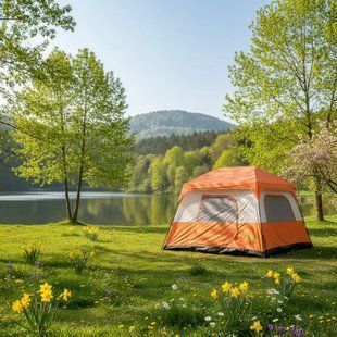 Намет 4-х місний GreenCamp 10, напівавтомат GC10 фото