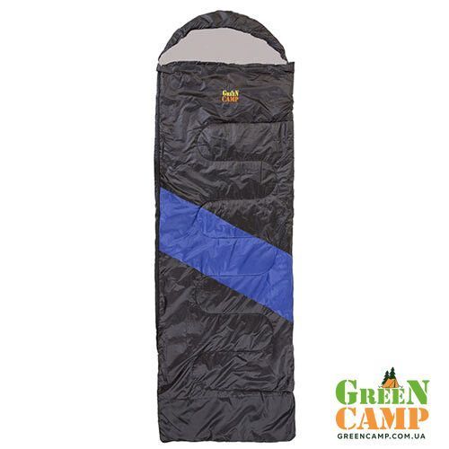 Спальник GreenCamp, ковдра, 350г/м2 GRC1009-BL GRC1009-BL фото