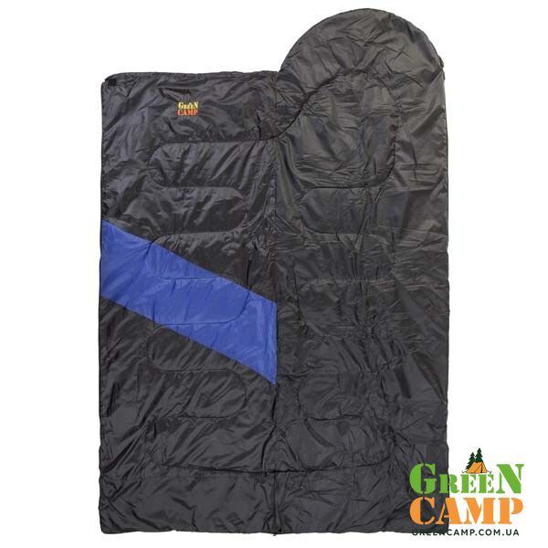 Спальник GreenCamp, ковдра, 350г/м2 GRC1009-BL GRC1009-BL фото